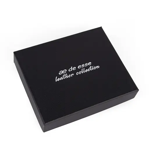 Портмоне чоловіче шкіряне De Esse LC47891-1 чорне на кнопці - фото 7