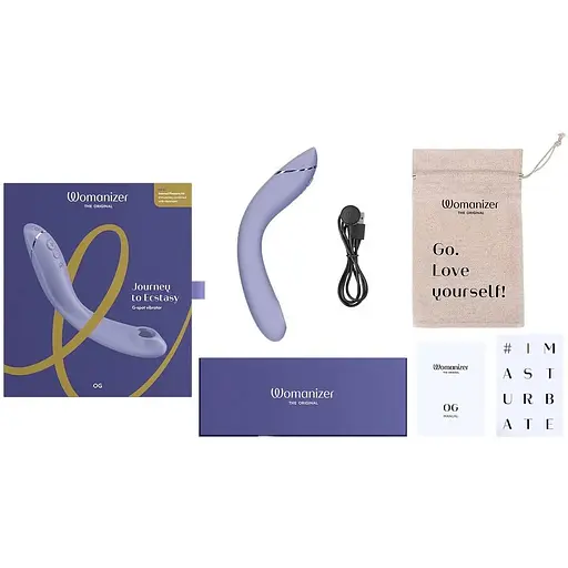 Вібратор для точки G з вакуумною стимуляцією Womanizer OG Lilac - фото 7