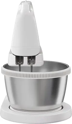 Міксер стаціонарний Electrolux 500Вт насадки-4 чаша-метал 3.5л білий - фото 3