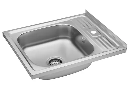 Кухонная мойка Kroner KRP Satin - 6050 (0.6 мм) (CV031911) - фото 2