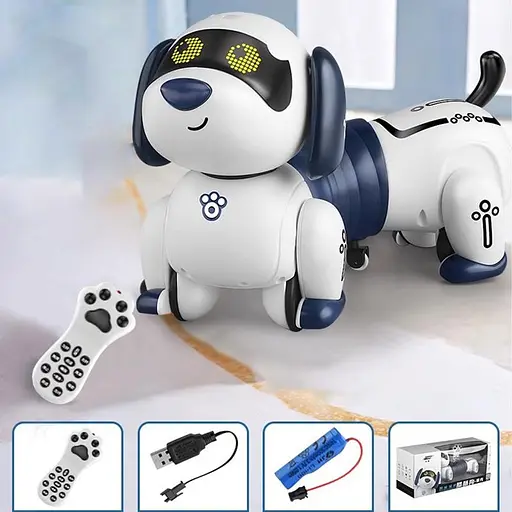 Интерактивная игрушка Собака-Робот SHT K45 White - фото 3