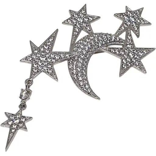 Срібна брошка Dear з фіанітами. 9008.1С