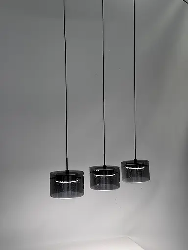 Підвісний світлодіодний світильник G 2922/3L 42W Димчасто-чорний - фото 3