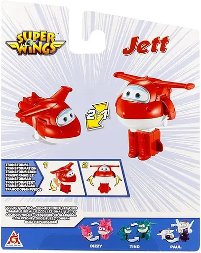 Ігрова фігурка-трансформер Super Wings Transforming Джетт (Jett) 10 см (EU780621) - фото 5
