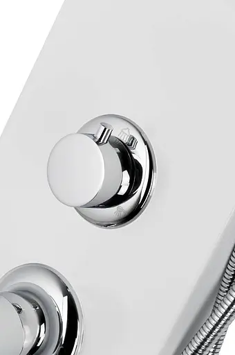 Душова панель Corsan Alto white LED з виливом A017MWHLEDW, Хром - фото 3