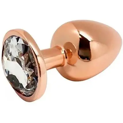 Пробка Wooomy Tralalo Rose Gold Metal Plug Size L