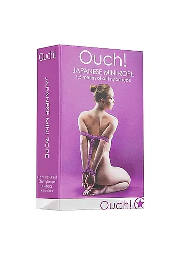 Веревка Ouch! Japanese Rope 1.5 м фиолетовый - фото 3