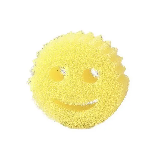 Губка Migic scrub dabby чарівна для миття посуду, чистяча, жовта, розмір 10,5 на 4 см, 1 шт.
