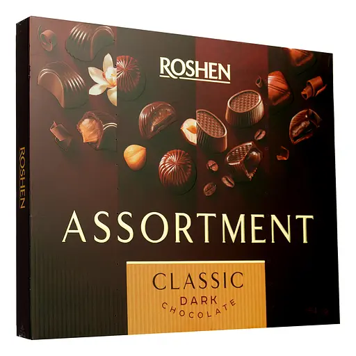 Цукерки Roshen Assortment Сlassic чорний шоколад 154 г (662538) - фото 2