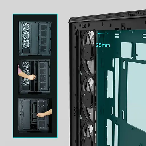 Корпус Zalman P50 DS Black (P50DSBLACK) без блока питания - фото 13