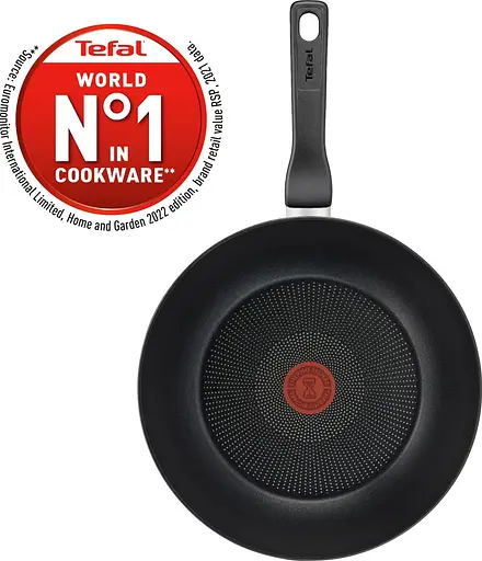 Сковорода WOK Tefal Titanium Force 3X, On 28 см (G3031932) с трехслойным титановым антипригарным покрытием Titanium 3Х - фото 4