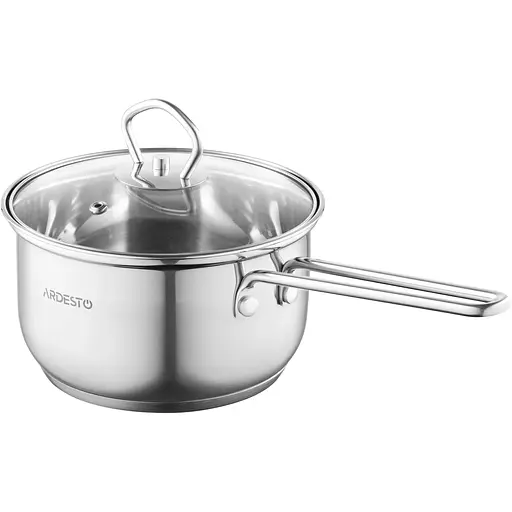ARDESTO Ківш Gemini[Ківш Gemini Bari, скляна кришка, 1.6 л, нержавіюча сталь]