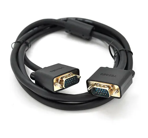 Кабель VGA 3+6 VEGGIEG VG-1.5 OD-6.5mm, 1 феррит 1.5m - фото 1