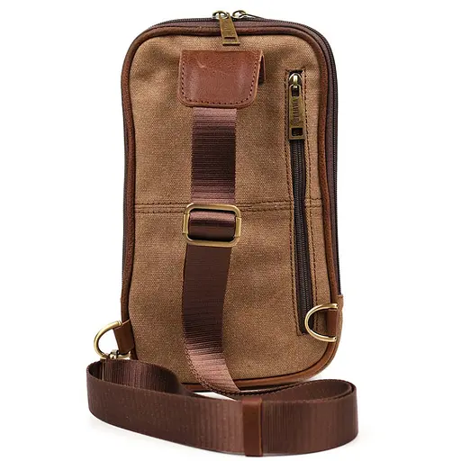 Кожаная мужская сумка через плечо TARWA 23х28х4 см sum0025344 - фото 2