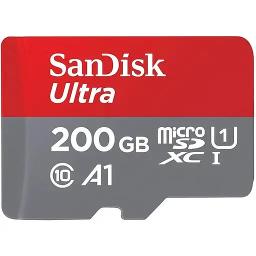 Картка пам'яті SanDisk microSDXC 200Gb Ultra class 10 A1 (120Mb/s) SDSQUA4-200G-GN6MN - фото 1