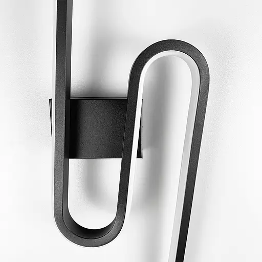 Настінний чорний LED світильник у корпусі 100х15 см Line F Арт. WM32/1000 - фото 2