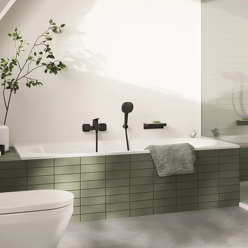 Полочка для душа с держателем Grohe QuickFix Start Cube 411072430, Черный матовый - фото 4