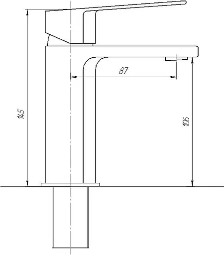Змішувач для умивальника Topaz Odiss TO 18221-H52 Хром - фото 5