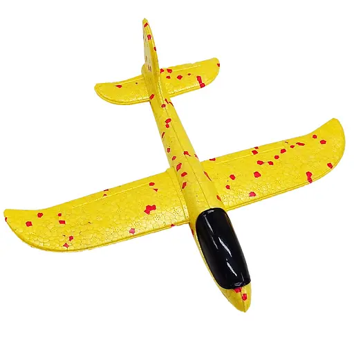 Детский метательный самолет-планер C28001 (желтый) длина 48 см