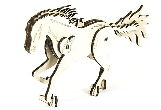 Дерев'яний конструктор Скакун 9 деталей - фото 1