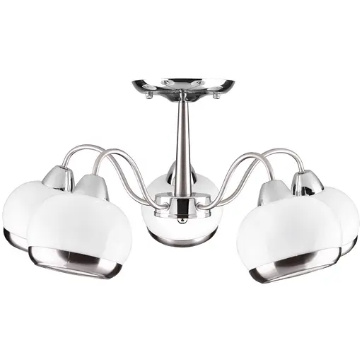 Люстра стельова Brille для вітальні E14 40W SN (LK-553S/5) - фото 3