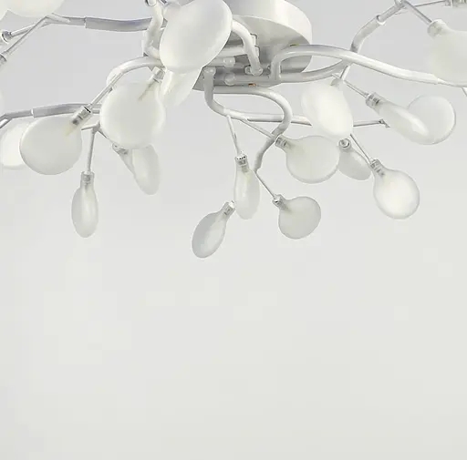 Потолочная люстра с плафонами-лепестками на 28 ламп в белом корпусе Ст. H 686/28 NEW WT FR | Line F - фото 4