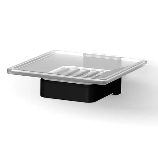 Мыльница Imprese Bilovec black matt 111255B, Черный матовый - фото 1