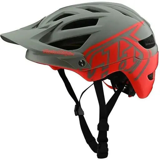 Велошолом Troy Lee Designs A1 Mips Classic Grey/Orange XS (1106-190111110)