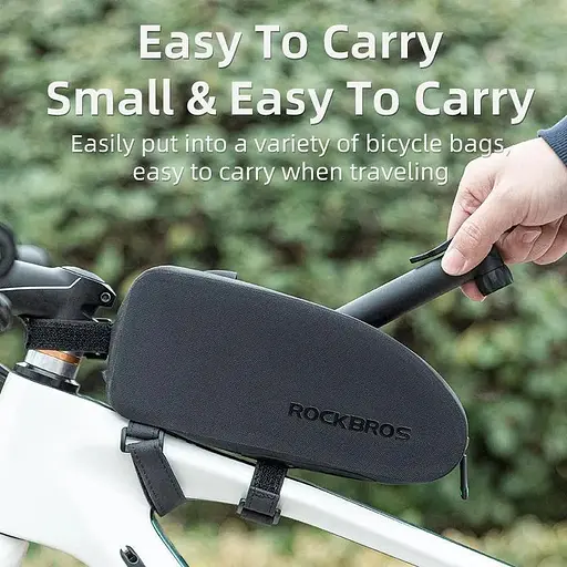 Насос для велосипеда ROCKBROS мини с креплением на раму ручной компактный - фото 6