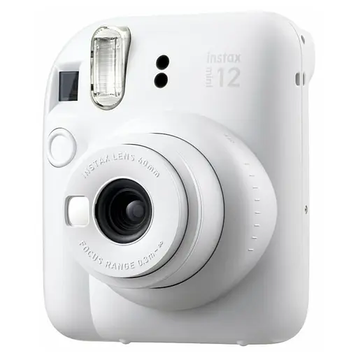Набор камера Fujifilm Instax Mini 12, Фотобумага 20шт, Прозрачный чехол, Фотоальбом 64 фото Белый - фото 3