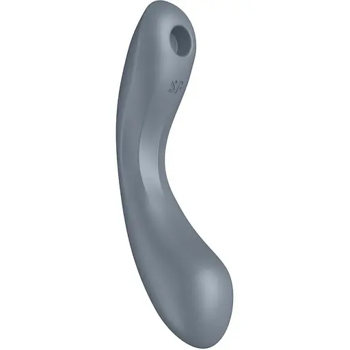 Вакуумний стимулятор клітора з вібрацією Satisfyer Curvy Trinity 1 сірий