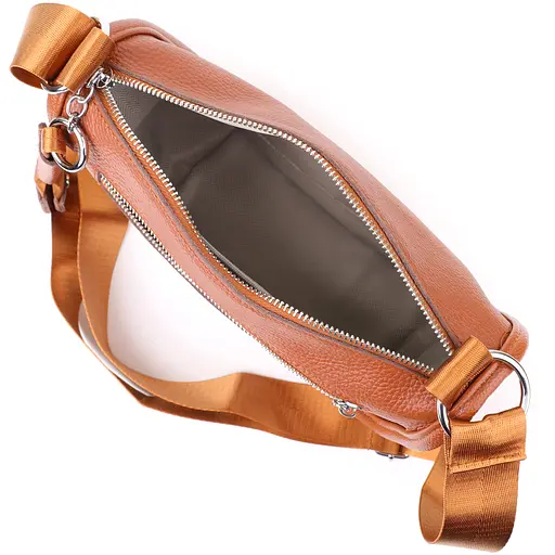 Полукруглая сумка для женщин Vintage из натуральной кожи 26х15х12 см sum0027613 - фото 8