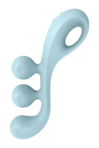Вібратор для потрійної стимуляції Satisfyer Tri Ball 2 20.5 см блакитний - фото 6