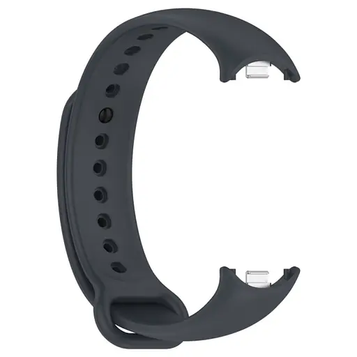Ремешок для фитнес-браслета Lemfo для Xiaomi Mi Band 8 и 9 темно-серый - фото 2