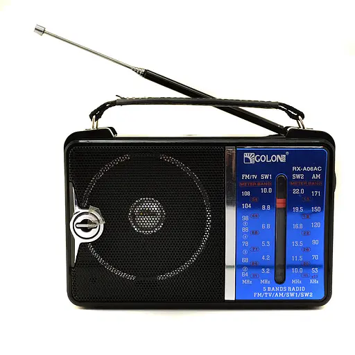 Мощный цифровой портативный FM радиоприемник Golon RX-A06AC - фото 1
