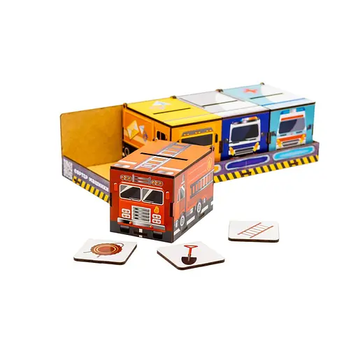 Детский Сортер Монтессори PuzzleOK Машинки Puz-87873 - фото 2