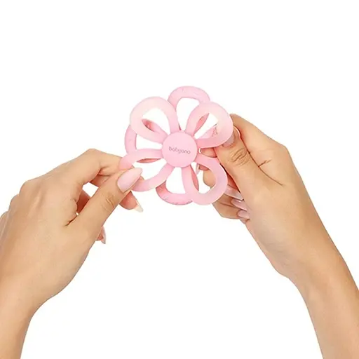 Прорізувач для зубів BabyOno Квіточка силіконовий рожевий (1596/01) - фото 2