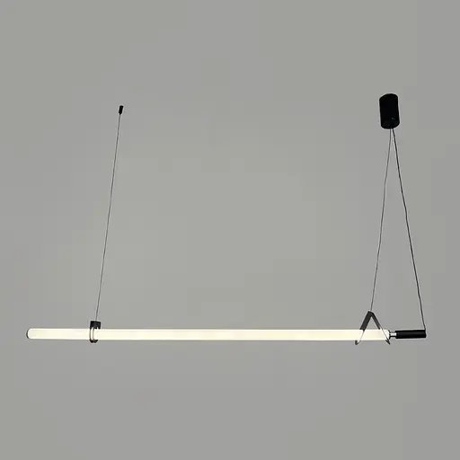 Трубчатый светильник LED с черным корпусом 120 см | Line F | Ст. NO17-1200L BK - фото 6