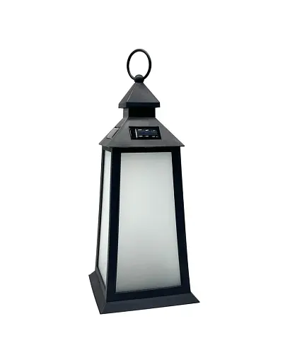 Вуличний світильник на сонячній батареї Goldlux 330284 Fenix LED 1600K IP44 чорний - фото 1