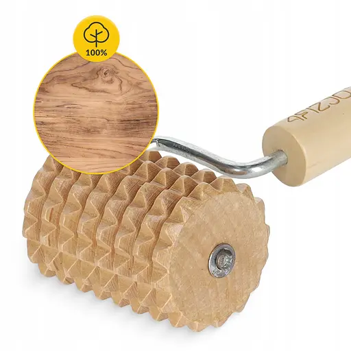 Масажний ролик для тіла 4FIZJO ручний, дерев'яний (P-5905973400268) - фото 5