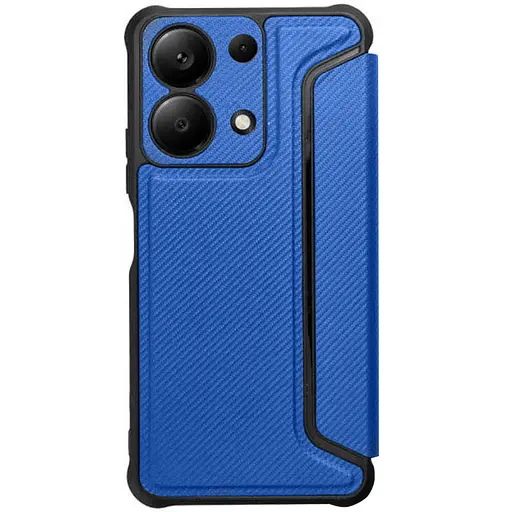 Чохол-книжка Getman шкіряний Razor PU для Xiaomi Redmi Note 13 Pro 4G/Poco M6 Pro 4G Blue - фото 2