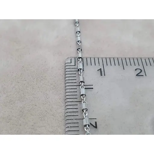 Срібний ланцюжок Silvex 925 (Якірне з вставками). 859Р 1/40 - фото 5