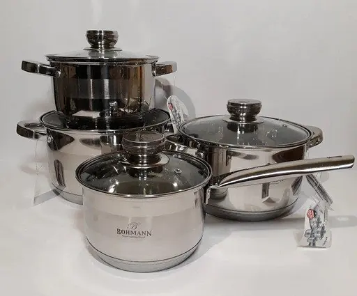 Набір каструль з кришками Bohmann BH 08-475, 8 предметів - фото 3