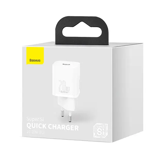 Зарядний пристрій для Apple серій 8 12 Baseus Super Si 20 W USB-C (CCSUP-D02) білий - фото 7
