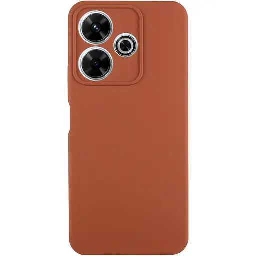 Чохол Lakshmi Silicone Cover Full Camera AA для Xiaomi Redmi 13 4G/Poco M6 4G Коричневий/Brown
