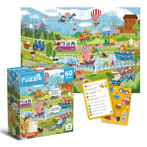 Дитячий віммельпазл "Диво-транспорт" DoDo Toys 300660, 60 елементів - фото 2