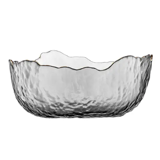 Салатник стеклянный Ardesto 16.5 см Bell Серый AR5006 - фото 2