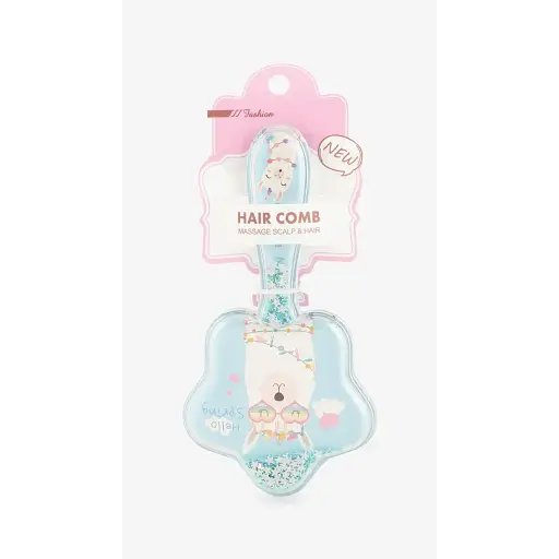 Гребінець для дівчинки S160 Лама Блакитний - фото 1