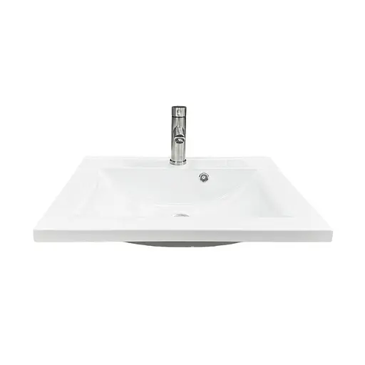 Раковина накладна Adamant QUANTO 60, прямокутна з сифоном Click-Clack + змішувач (4824296208001) - фото 3