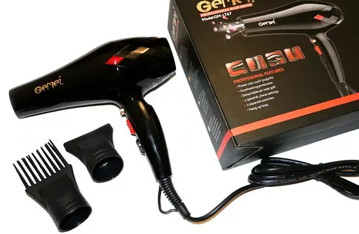 Фен для сушіння та укладання волосся Gemei GM 1767 - фото 6
